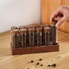 TREELF Coffee Bean Storage,Coffee Storage Container with Walnut Solid Wood