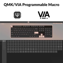 Keychron C2 Pro Wired Custom Mechanical Keyboard Full Size Layout QMK/VIA Programmable Macro White Backlit with Linear Red Switch OEM Profile Double-Shot PBT Keycaps for Mac Windows Linux