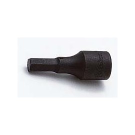 Koken 3/8 (9.5 mm) SQ. Hex Bit Socket, Total Length: 2.0 inches (52 mm), 0.55 inches (14 mm), 3012M.52-14