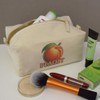 Azeeda 'Juicy Ripe Peach' Canvas Wash Bag/Makeup Case (CS00046356)