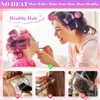 Hiving Hair Curlers Rollers with Clips, 28 Pcs Self Grip