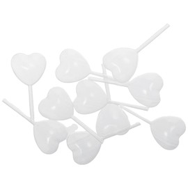 SHUATI 50Pcs 4ml Transparent Liquid Dropper, Heart Shape Plastic Squeeze Dropper, Liquid Transfer Pipettes, Disposable Pasteur Pipette, Liquid Injector