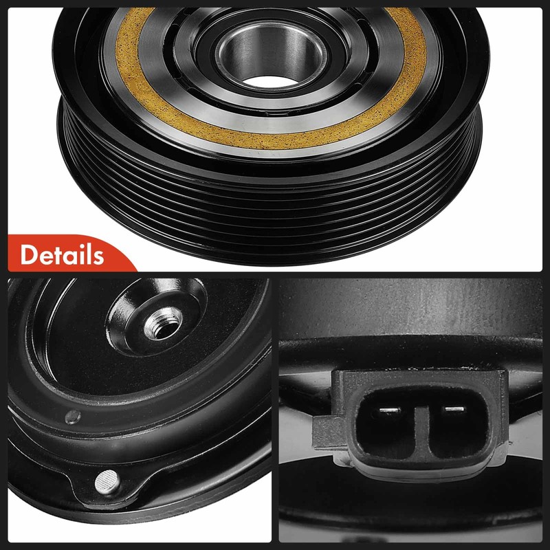 A-Premium Air Conditioner AC Compressor Clutch Kit Compatible with Toyota