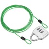 PATIKIL Security Steel Cable with 3 Digit Combination Lock, Travel