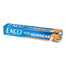 Ekco 43889 Papel para Hornear y Cocinar con Antiadherente, 7.3 m x 30 cm, Blanco