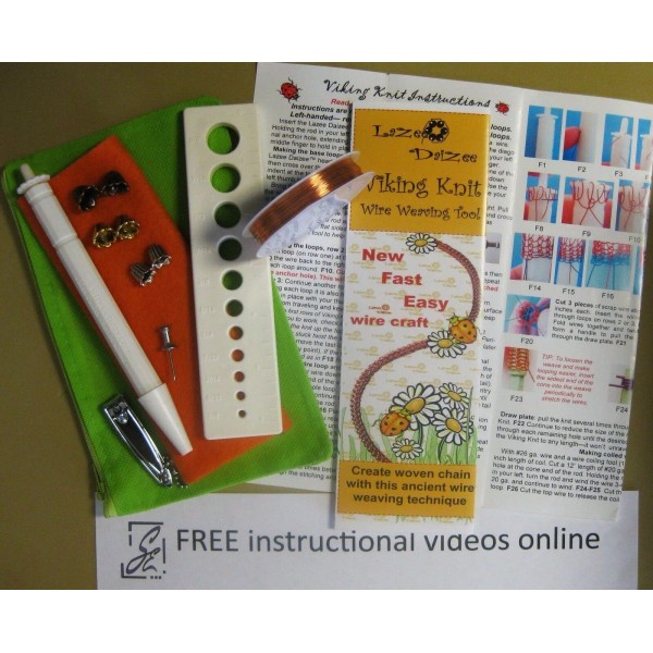 Lazee Daizee Viking Knit All-Inclusive 1/2" Tool Kit & End