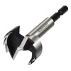 Vearter 40mm Forstner Drill Bit, High Carbon Steel Multi-Tooth Woodworking