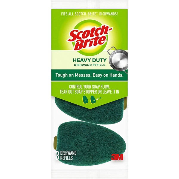 Scotch-Brite Heavy Duty Dishwand Refills, Keep Your Hands Out of Dirty Water, 36 Refills