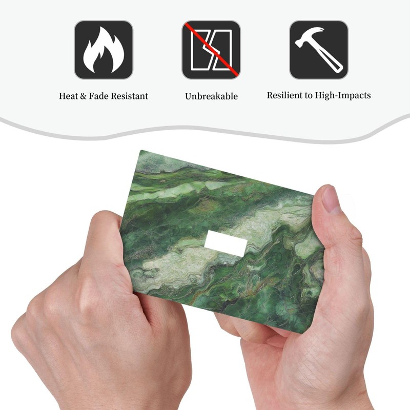 JDAKHD Light Switch Cover Plate Green Marble-Like Texture with Abstract