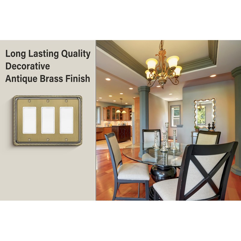 Henne Bery Rope Edge Decorative Wall Plate Switch Plate Outlet