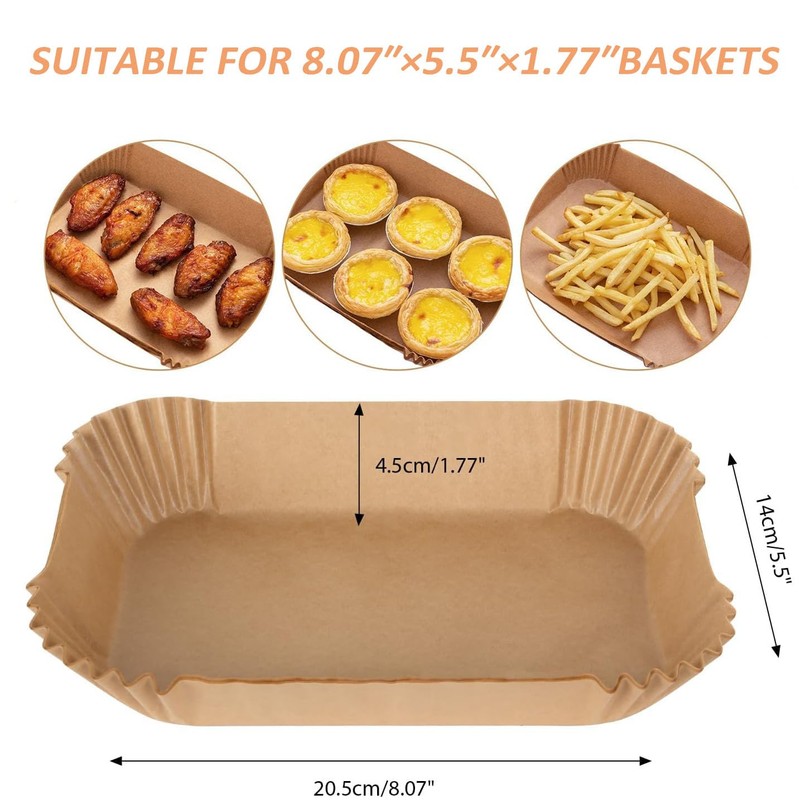 ZXMGG Pack of 100 Airfryer Inserts for Ninja Double Stack