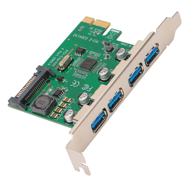USB3.0 Expansion Card 5Gbps Transmission VIA Chip 4 Ports Enclosed
