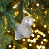 Felt Sheep Christmas Decoration - Felted Ornament - Wool Christmas