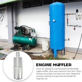 Yardwe 2pcs Small Generator Muffler Lawn Mowers Replacement Muffler Metal Engine Muffler Pipeline Vertical