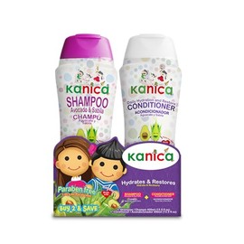 KANICA Kit Shampoo y Acondicionador con Aguacate y Sábila – Sin Parabenos – 400 ml c/u