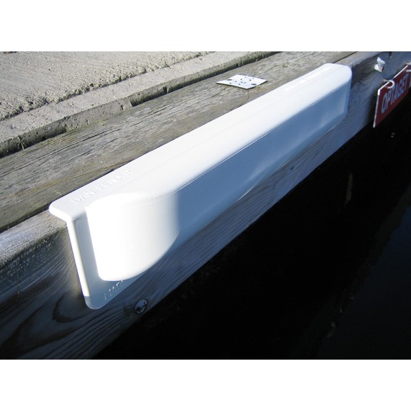 Dan Fender Straight Pontoon Fender, White – Durable Boat Fender