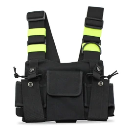 KEESIN Radio Walkie Talkie Chest Pocket Harness Bags Pack Backpack Holster Two Way Radios Carry Case Accessory Holder (Green)