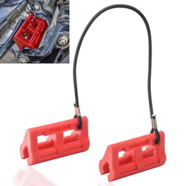 Red Hydraulic Steering Locks, Outboard Motor Steering Lock for Most Steering Cylinder Rods On Outboard Engines, in Position When Towing - Transom Savers for Outboard Motor Trailering/Transport