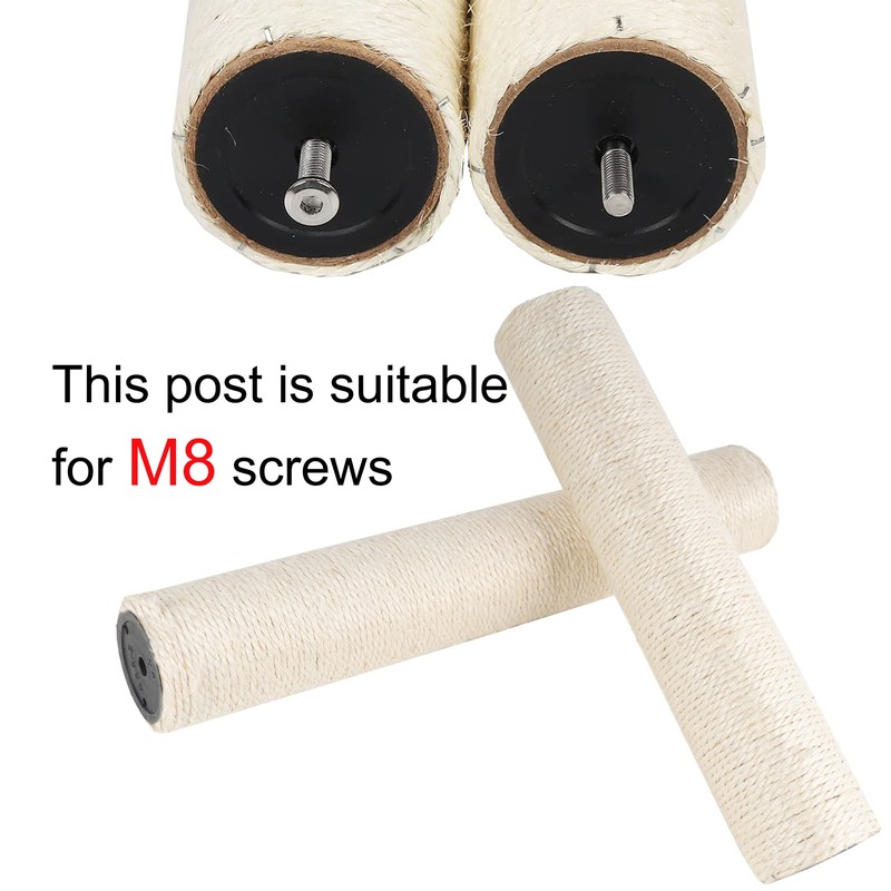 Dimaka Cat Scratching Post Replacement Pole, Cardboard and Sisal, 15.7in,