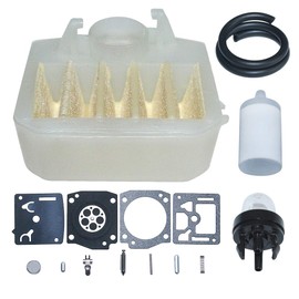 Mtanlo For Husqvarna 340e 345e 351 346XP Air Filter Primer Bulb Carburetor Repair Kit, Air Filter, Fuel Filter, Fuel Line, Primer Bulb, Carburetor Repair Kit