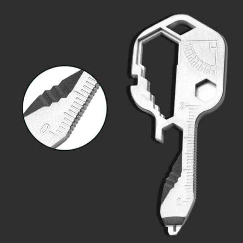 AIMALL 24-in-1 Key Shaped Multi-Tool Pocket Gadget with Bottle Opener,