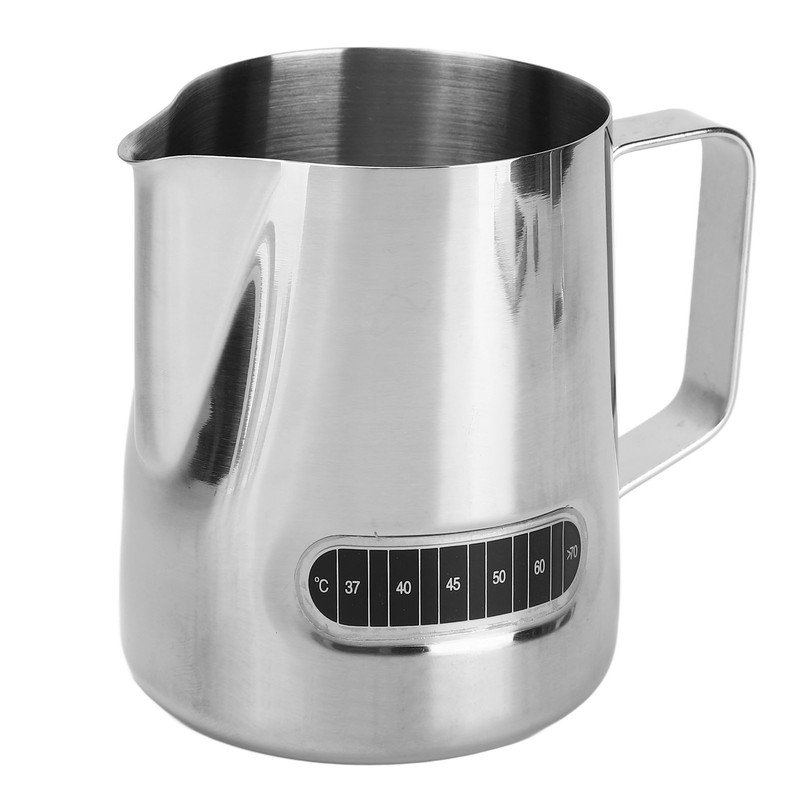Milk Frother Cup 600ml Short Mouth Spout Milk Frothing Pitcher