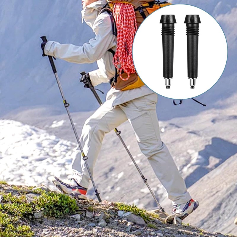 5 Pack Trekking Pole Carbide Tips Universal Hiking Rod End