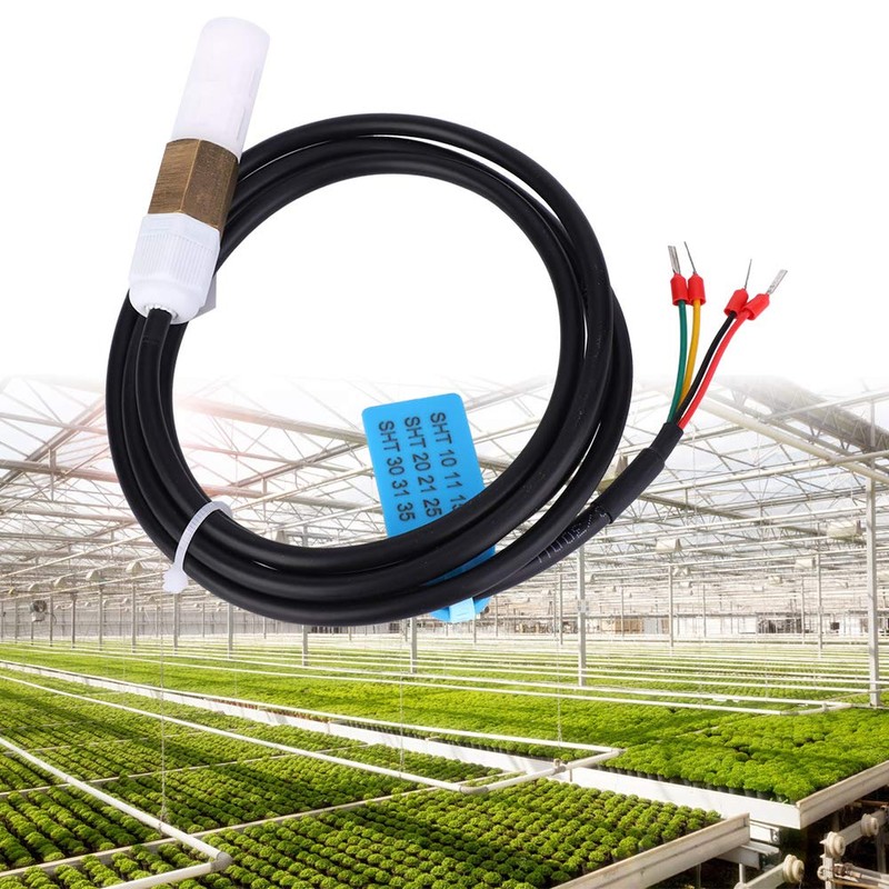 FS400-SHT3X Soil Digital Temperature Humidity Sensor Probe Copper and Plastic