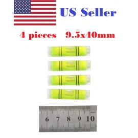 Unbranded 4PCs Mini Bubble Level 40mmx9.5mm Cylindrical Clock Photo Frame Camera T1