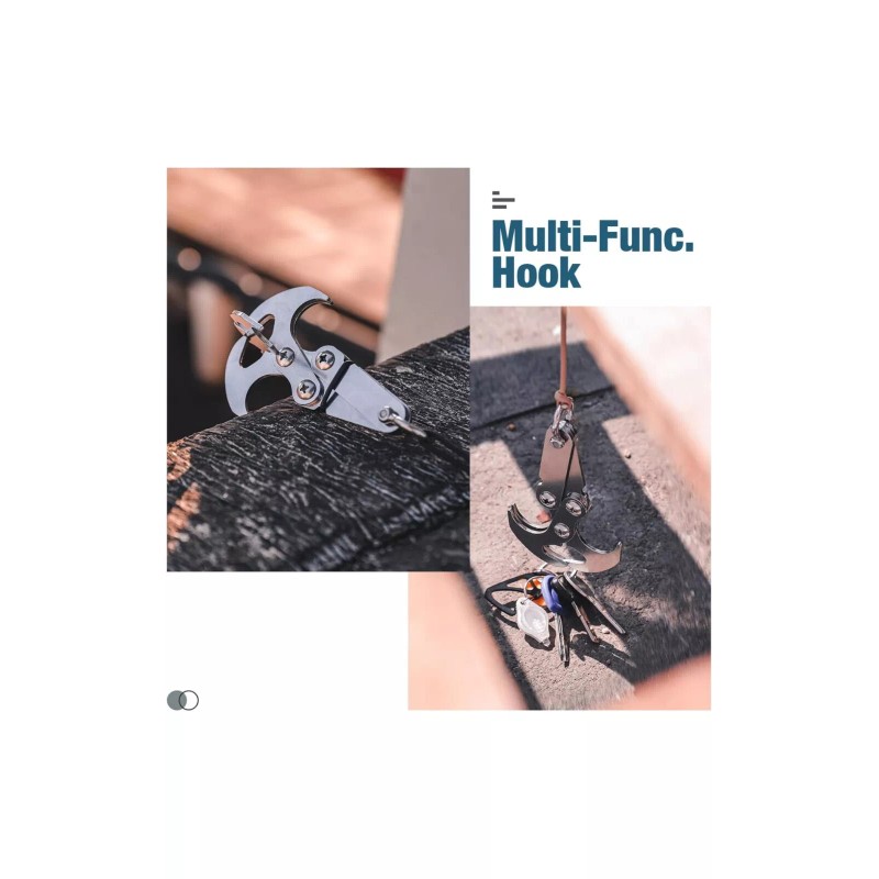 VANON Stainless Steel Gravity Hook Claw Survival Folding Flat Climbing
