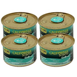 California Scents Spillproof Organic Air Freshener, Desert Jasmine, 1.5 Ounce Canister (Pack of 4)