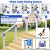 CKE 30 Pack 4"x4" Invisible Cable Railing Kits, T316 Stainless