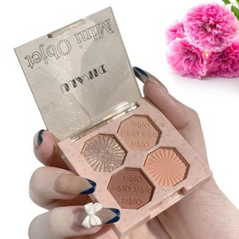 Paleta de Sombras de Ojos con Purpurina de 4 Colores | Face Glitter Gel Glue Paint Sombra de Ojos - Brillo de Paleta de Sombra de Ojos portátil, Paleta de Maquillaje, Polvo de Sombra de Ojos
