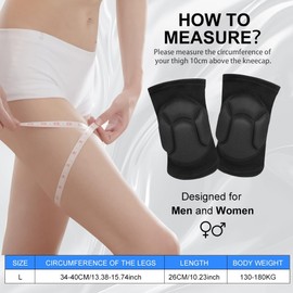 flintronic Volleyball Dance Knee Pads, Thick Sponge Work Knee Pads, for Volleyball, Handball, Dance (M)