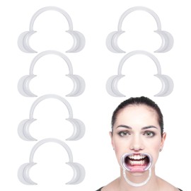 6Pcs Dental Mouth Opener,Clear Mouth Opener for Teeth Whitening,C-Shape Lip Cheek Retractors,Dental Mouth Opener Dentist Tools for Adult and Kids