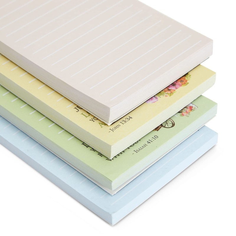 Juvale 12 Pack, 60 Sheet Christian Notepads, Magnetic Memo Pads