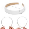 1 Inch White Headband Leather Headband Wide Headband for Women