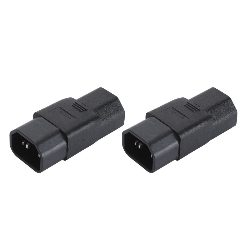 2Pcs IEC320 C14 to IEC320 C21 Power Adapter IEC320 C14