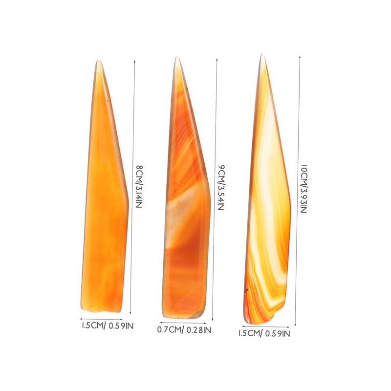 TEHAUX Burnisher for Jewelry 3pcs Set Smooth Polishing Tools for