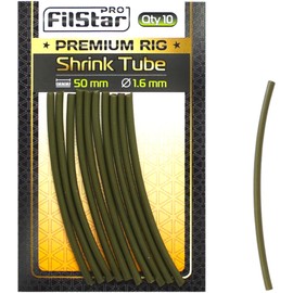 PRO Filstar Fishing Heat Shrink Tube Set 10 x 50 mm, Diameter 1.6 mm - Anti Tangle Sleeves for Feeder - Sleeve for Fishing Hooks with Leader - Carp Fishing Line Aligner - Carp Accessories - Method