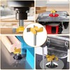 Dfuqanb Plate Milling Cutter, 8 mm Shank Cleaning Milling Cutter,