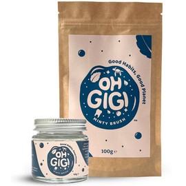 Ohgigi Organic Tooth Powder - Minty Brush, 100g Refill