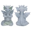 Small Dinosaur Sculpture Meditated Statue Home Ornament for Garden Tree