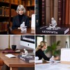 SHENGTIAN Resin Reading Woman Statue - Reading Nook Decor, Desk