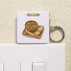 Azeeda 'Vegetable Stew with Sourdough Toast' Keyring Tape Measure/Spirit Level