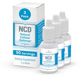 Natural Cellular Defense (NCD) Liquid Supplement, Advanced Mineral & Botanical Formula, Daily Immune & Cellular Wellness, Easy Absorption Drops, pH Balance, Cleansing (Three .5 oz Bottles, 270 serv.)