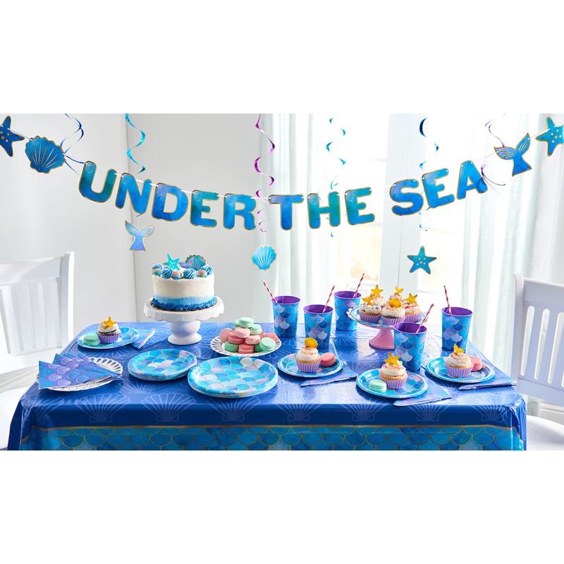 American Greetings Mermaid Party Supplies, Reusable Party Cups (16 oz,