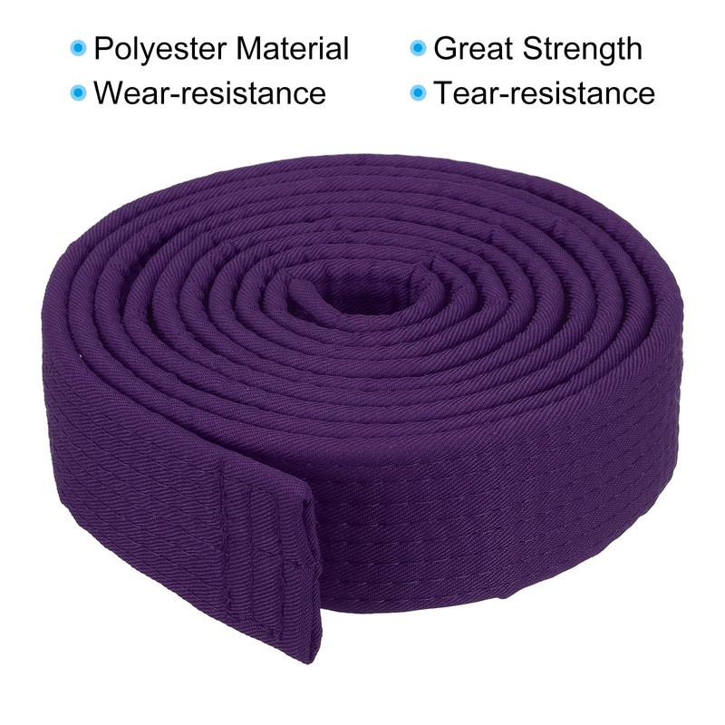 PATIKIL Taekwondo Colored Ranking Belt 1.6" x7.9Ft 2.4m, Polyester Martial