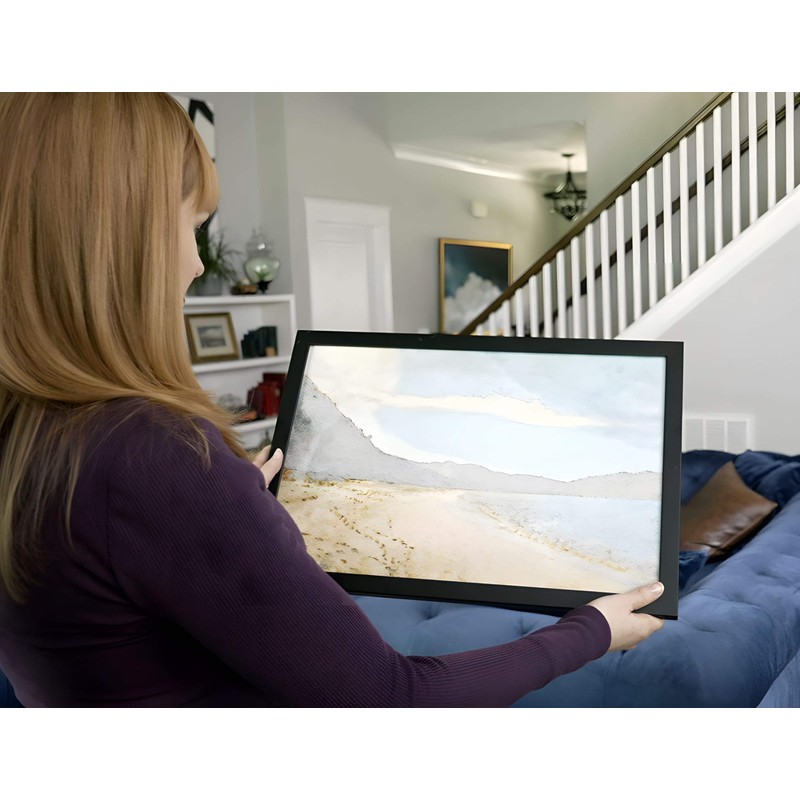 Poster Palooza 5x11 Frame Black Solid Wood Picture Frame |