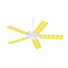 Squared Yellow - Ceiling Fan Skin Kit fits most 42